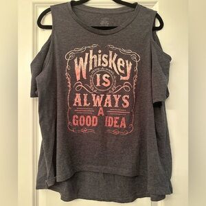 Cold Shoulder Graphic Tee